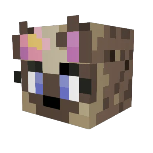 Gooohi Minecraft avatar head, 3D render