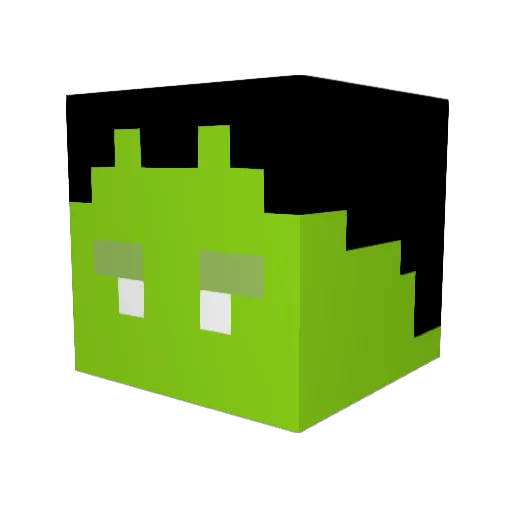 GoopinTheGee Minecraft avatar head, 3D render