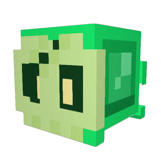 Goopingtin Minecraft avatar head, 3D render