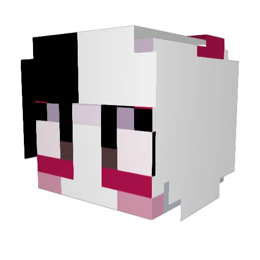 GoopyGoober Minecraft avatar head, 3D render