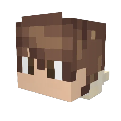 Goose1908 Minecraft avatar head, 3D render