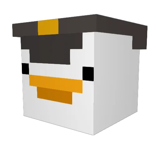 Goose912 Minecraft avatar head, 3D render