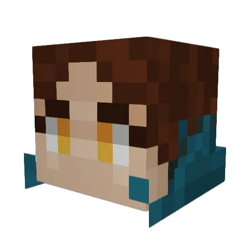 GooseCrimes Minecraft avatar head, 3D render