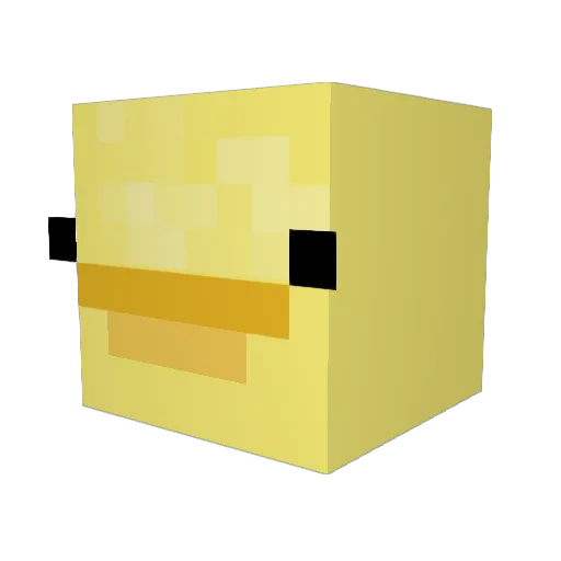 GooseDood Minecraft avatar head, 3D render