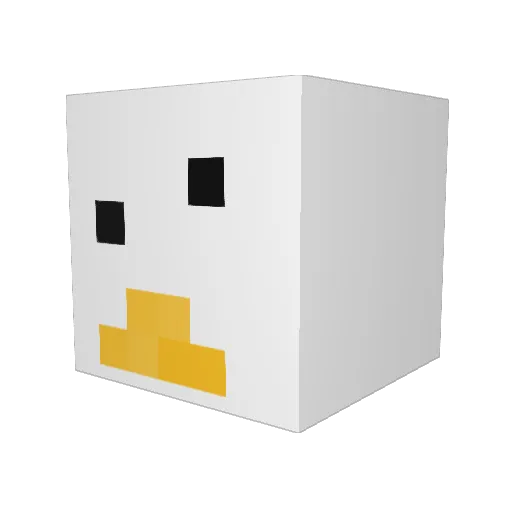 GooseGirl24 Minecraft avatar head, 3D render