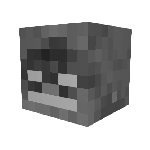 GoosePride Minecraft avatar head, 3D render