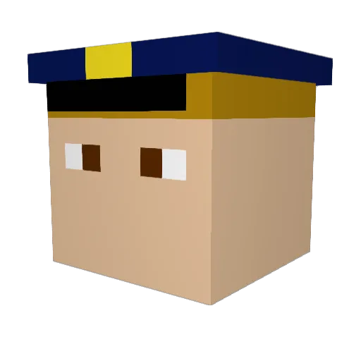 GooseV10 Minecraft avatar head, 3D render