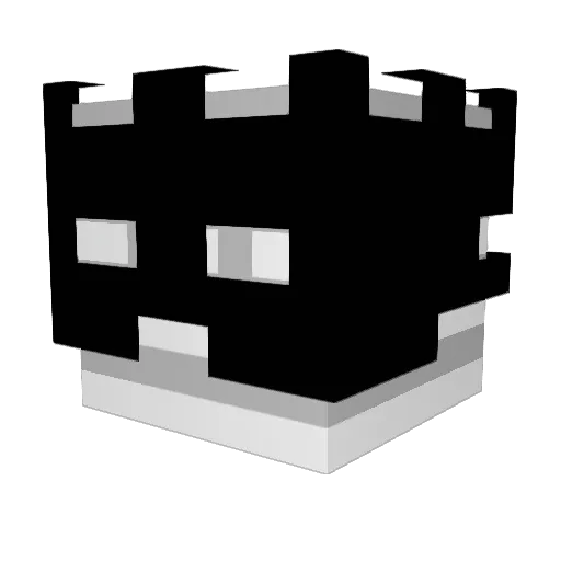 GooseWasDead Minecraft avatar head, 3D render