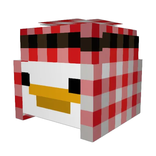 Goose_43 Minecraft avatar head, 3D render