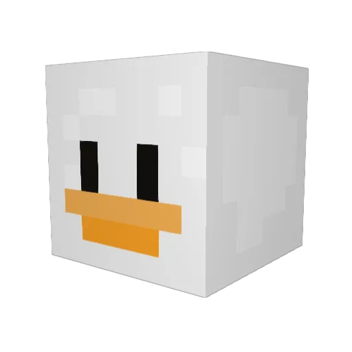 Goose_Gamerz Minecraft avatar head, 3D render