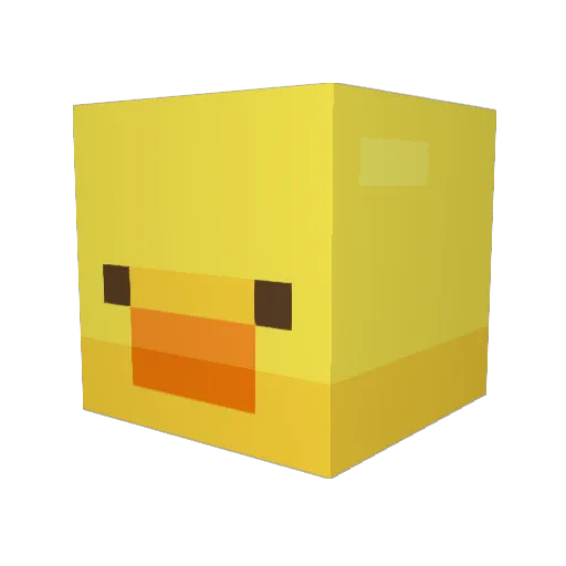 Goose_head08 Minecraft avatar head, 3D render
