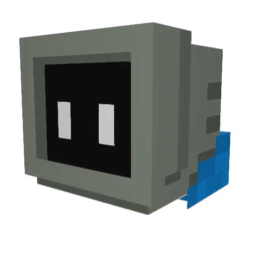 Goose_z Minecraft avatar head, 3D render