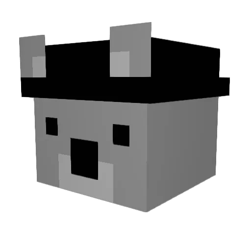 Goosetafo Minecraft avatar head, 3D render