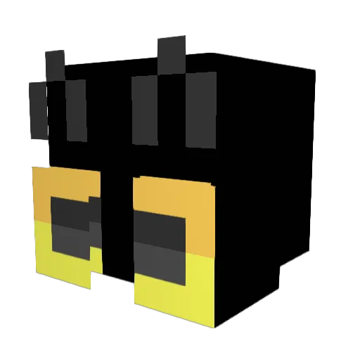 Gooseussy Minecraft avatar head, 3D render