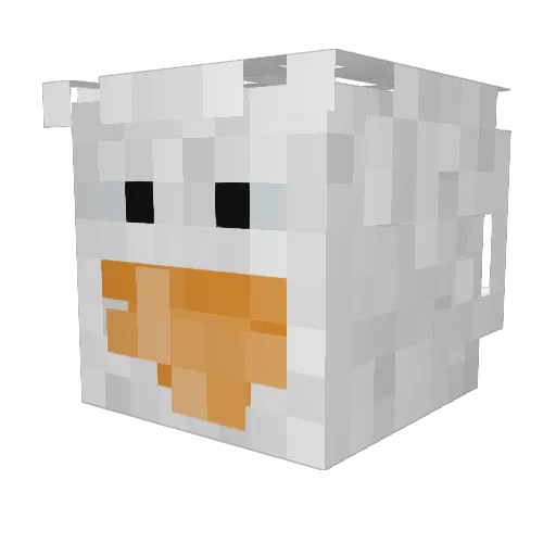 GooseyOl Minecraft avatar head, 3D render