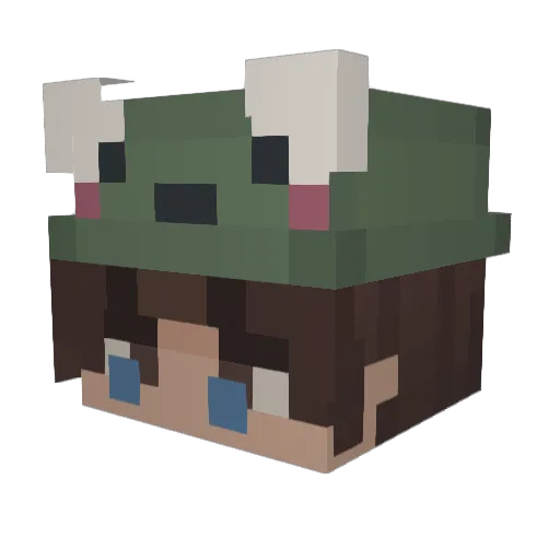 Goosey_0307 Minecraft avatar head, 3D render