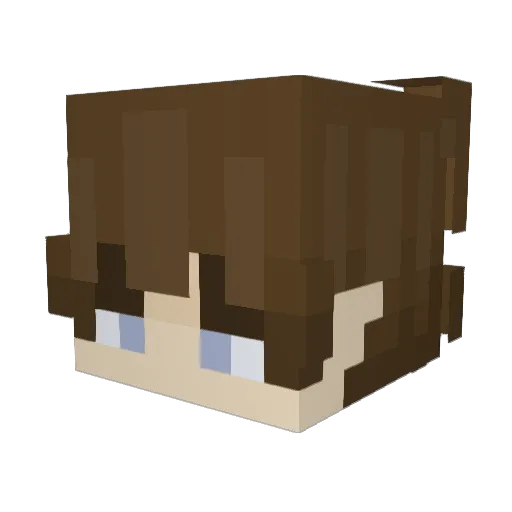 GoosieLIVE Minecraft avatar head, 3D render