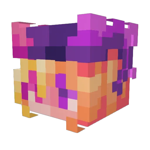 Goosiey Minecraft avatar head, 3D render