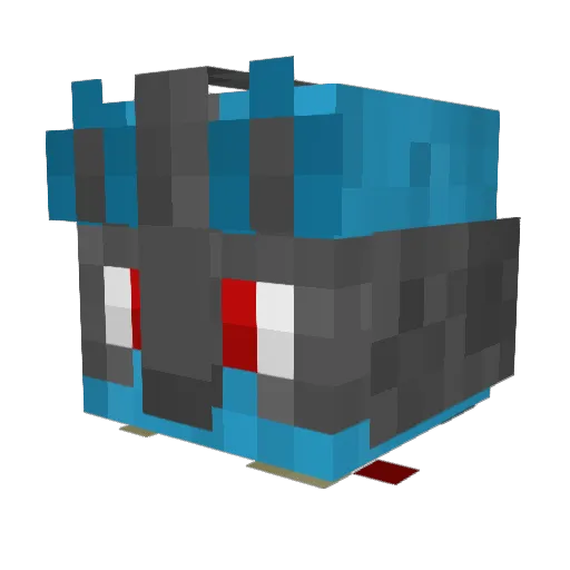 Goostek Minecraft avatar head, 3D render