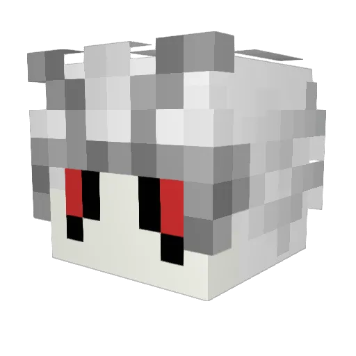 Gootayoh Minecraft avatar head, 3D render