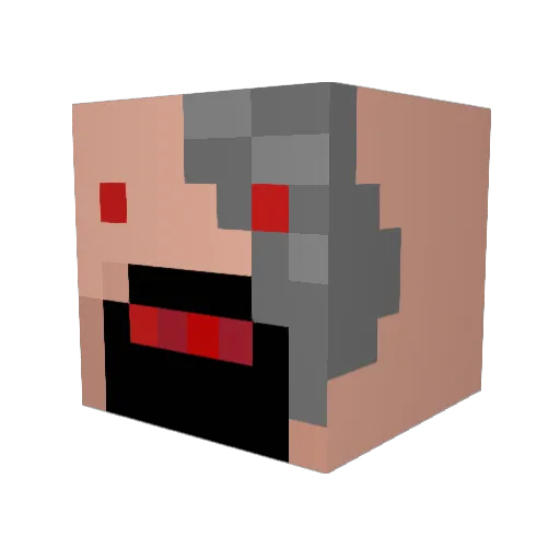 Goover Minecraft avatar head, 3D render