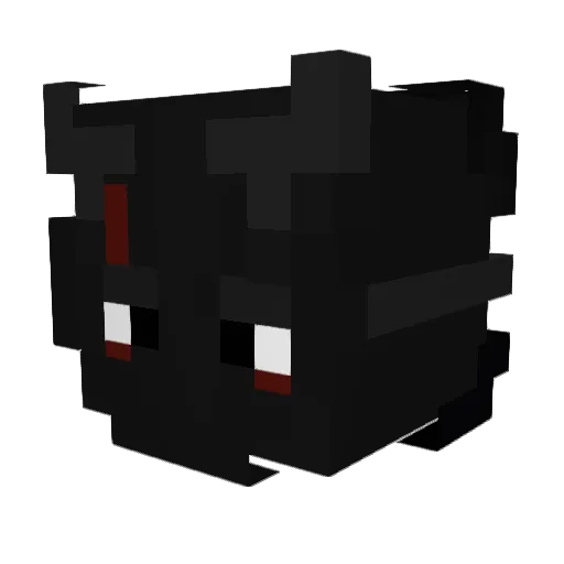 Gopfedamii Minecraft avatar head, 3D render