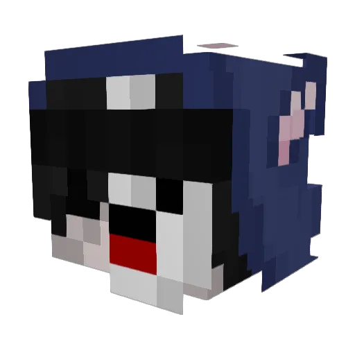 Gopn Minecraft avatar head, 3D render