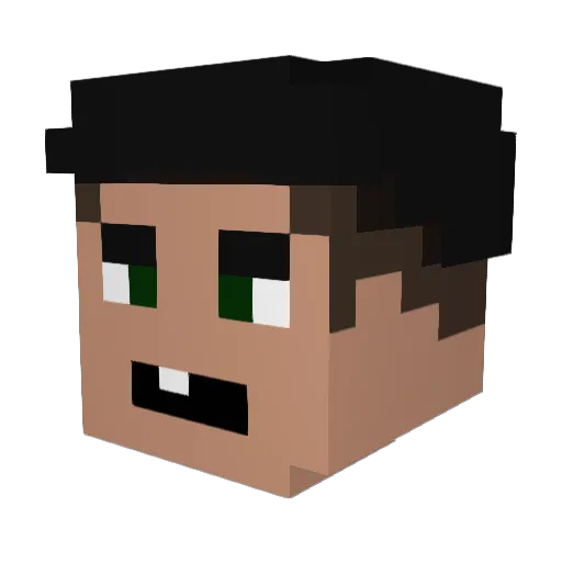 GopnikLyoha Minecraft avatar head, 3D render