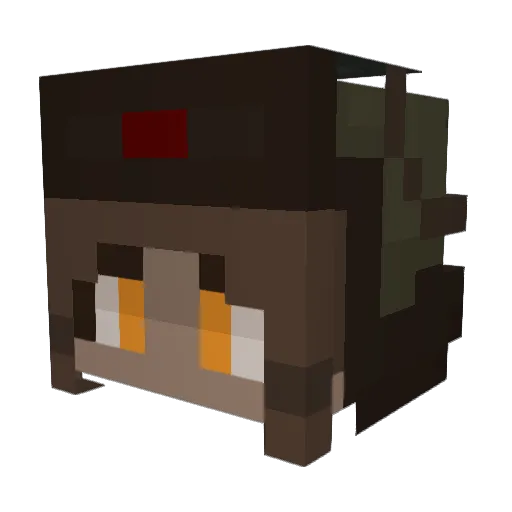 Gopnik_Possum Minecraft avatar head, 3D render