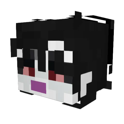 Goppbnuy Minecraft avatar head, 3D render