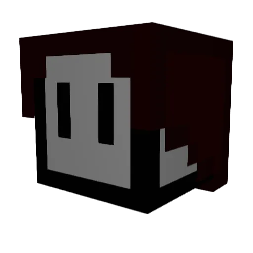 GorDim2 Minecraft avatar head, 3D render