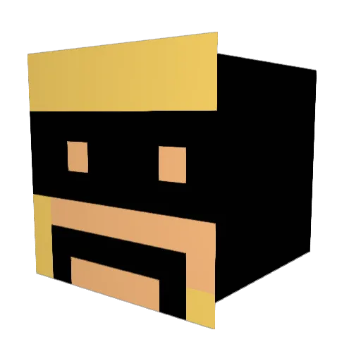 GorGor042 Minecraft avatar head, 3D render