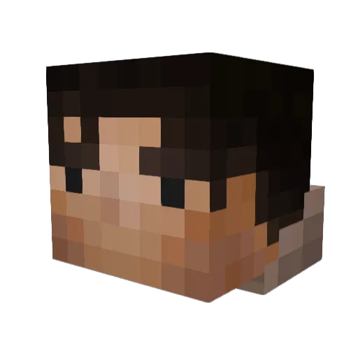 GoraNester Minecraft avatar head, 3D render