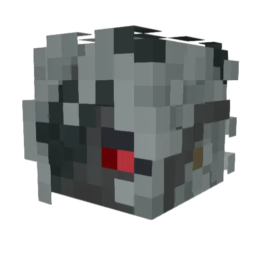 Goramana Minecraft avatar head, 3D render