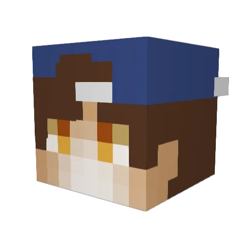 Goran21 Minecraft avatar head, 3D render