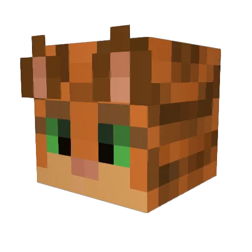 Gorb100 Minecraft avatar head, 3D render