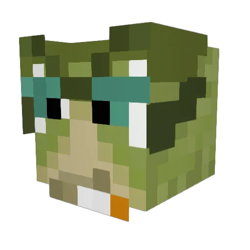 Gorbhal Minecraft avatar head, 3D render