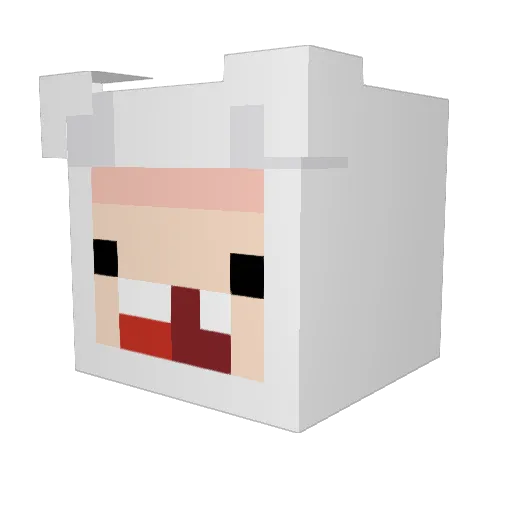 GordaObesa Minecraft avatar head, 3D render