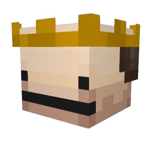 Gorden_ Minecraft avatar head, 3D render