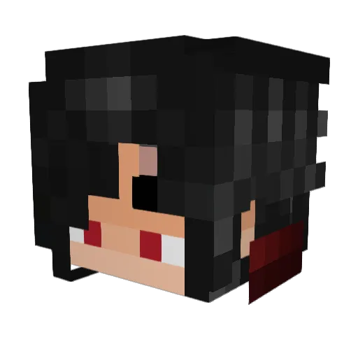 GorderZ Minecraft avatar head, 3D render