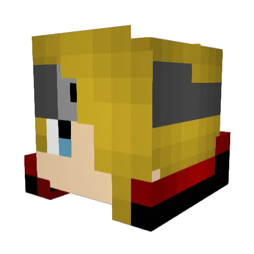 Gordex10 Minecraft avatar head, 3D render