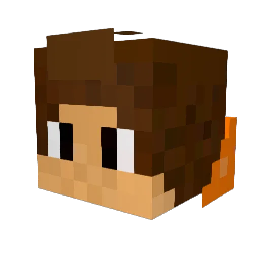 Gordey_111 Minecraft avatar head, 3D render