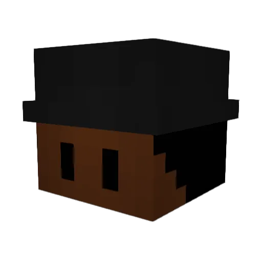 Gordiii Minecraft avatar head, 3D render