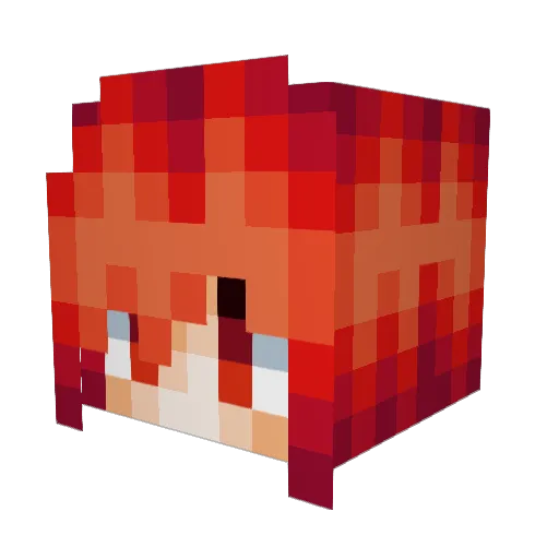 GordinhoSedutor2 Minecraft avatar head, 3D render
