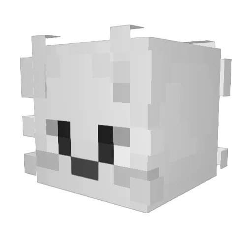 Gordinskiyy Minecraft avatar head, 3D render