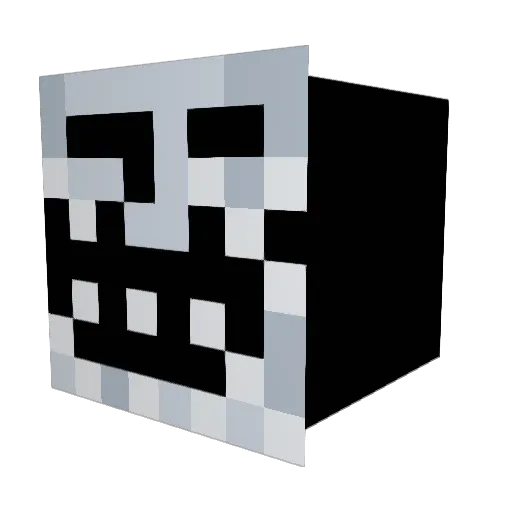 Gordita Minecraft avatar head, 3D render