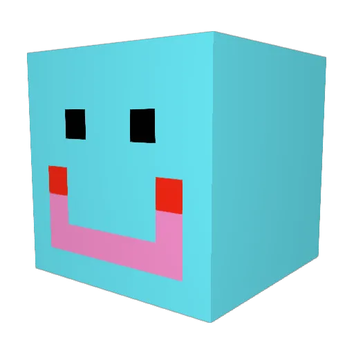 GorditoRico Minecraft avatar head, 3D render