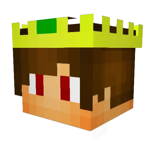 GordonShow Minecraft avatar head, 3D render
