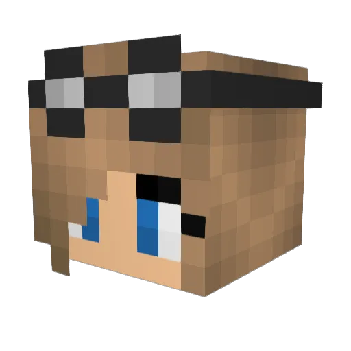 GordyG Minecraft avatar head, 3D render