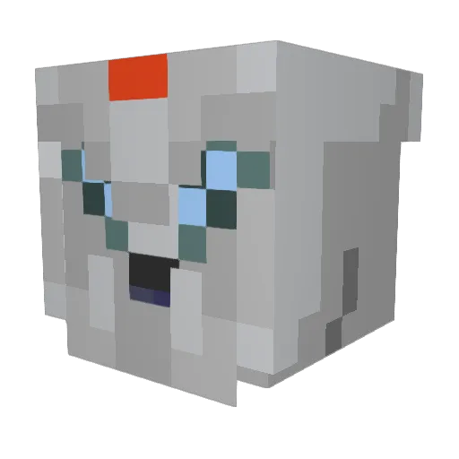 Gorecrusher_X Minecraft avatar head, 3D render